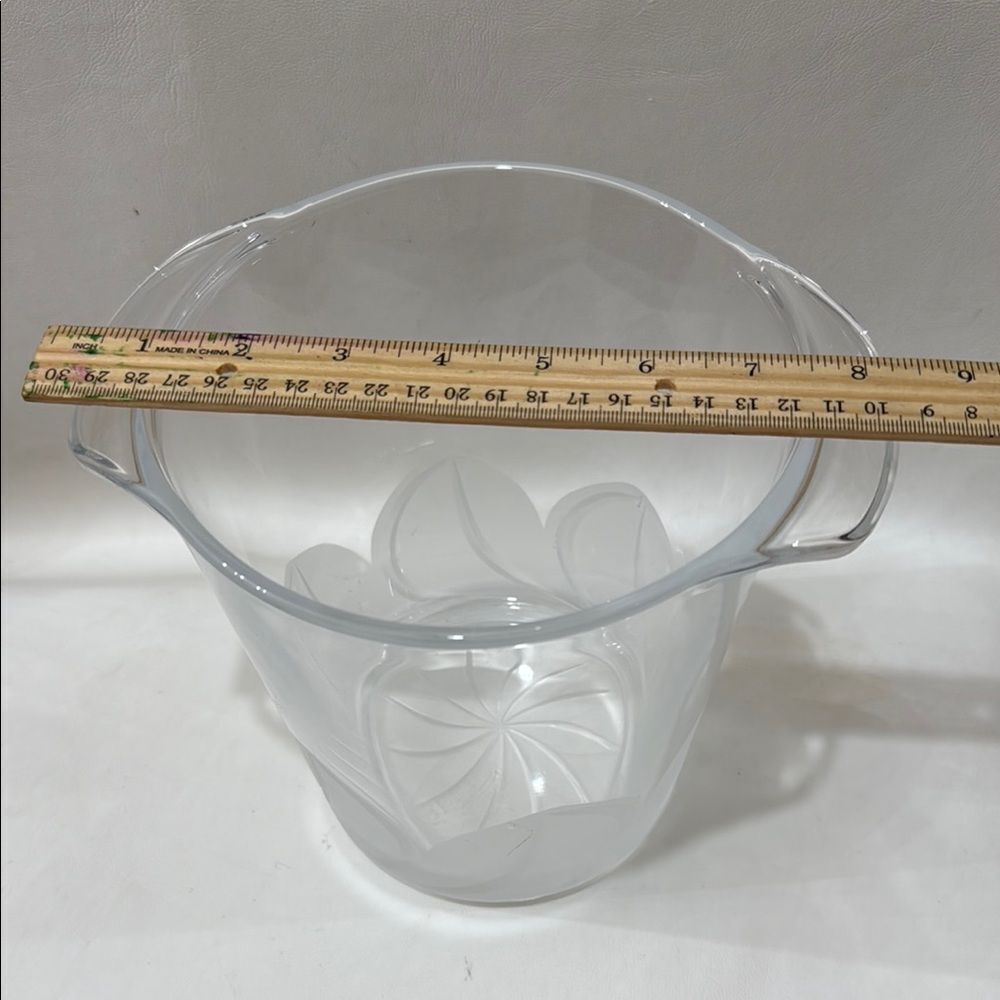 Florence Cristal D Arques Durand 24% Lead Frosted Champagne Wine Bucket Bar - Picture 15 of 16